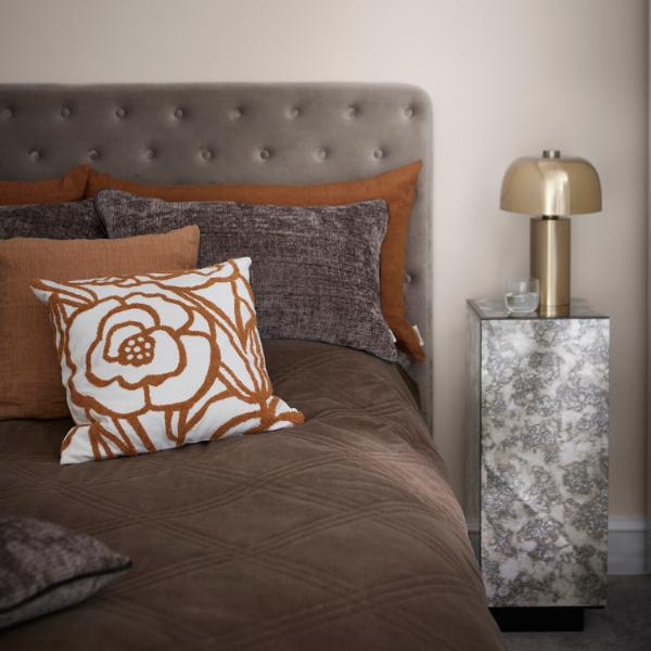 Cozy Living - Mio Tufted pudebetræk - IVORY/CUMIN