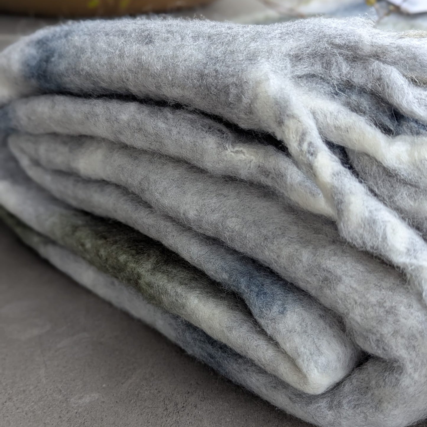 plaid - uld - blå, grøn_4