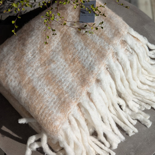 plaid - uld - fersken/hvid_2