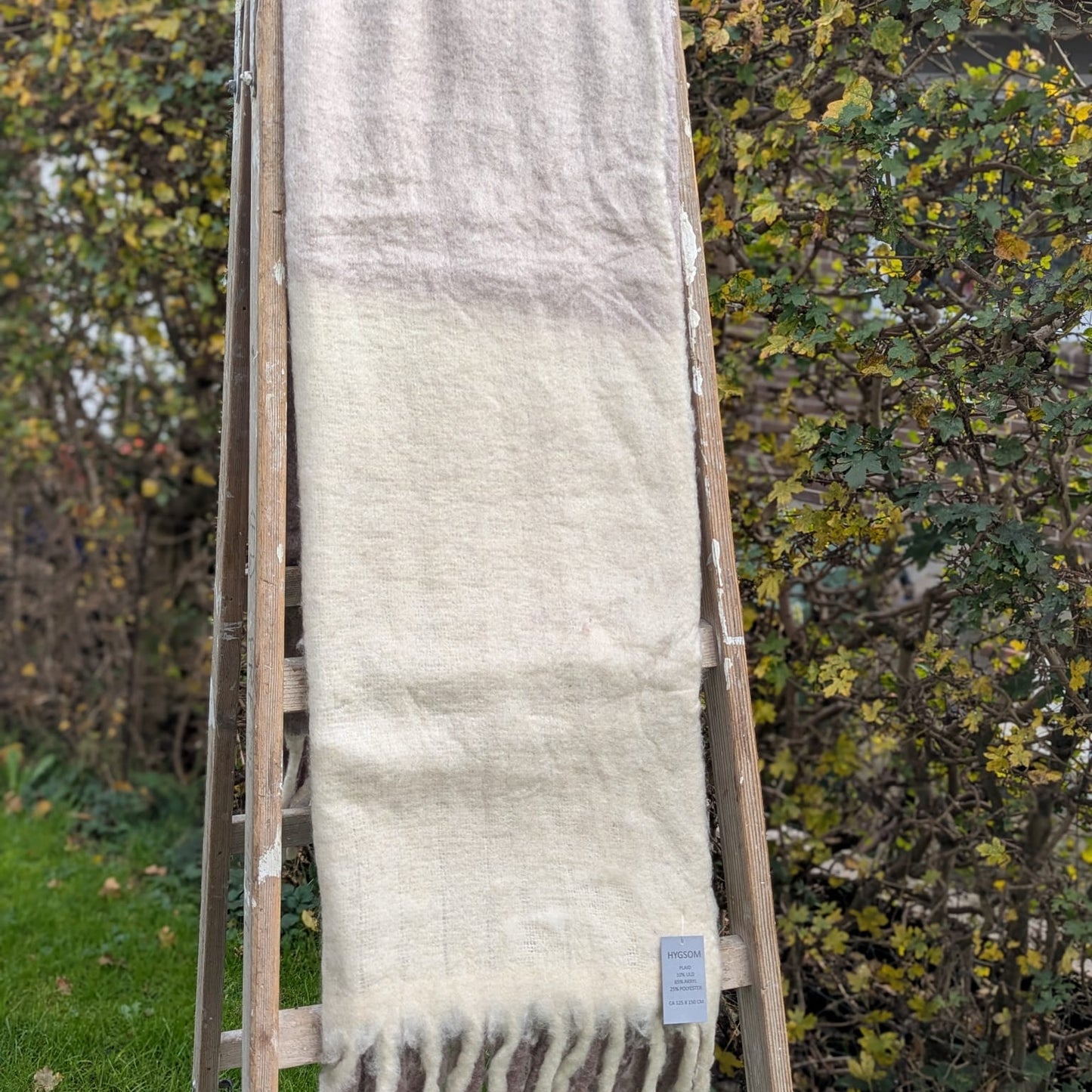 plaid - uld - hvid/lys rød_3