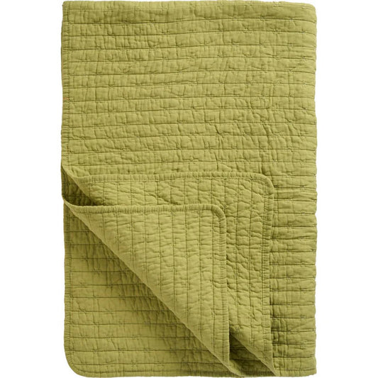 Ib Laursen - Quilt/Vattæppe - Herbal Green m/Korssting