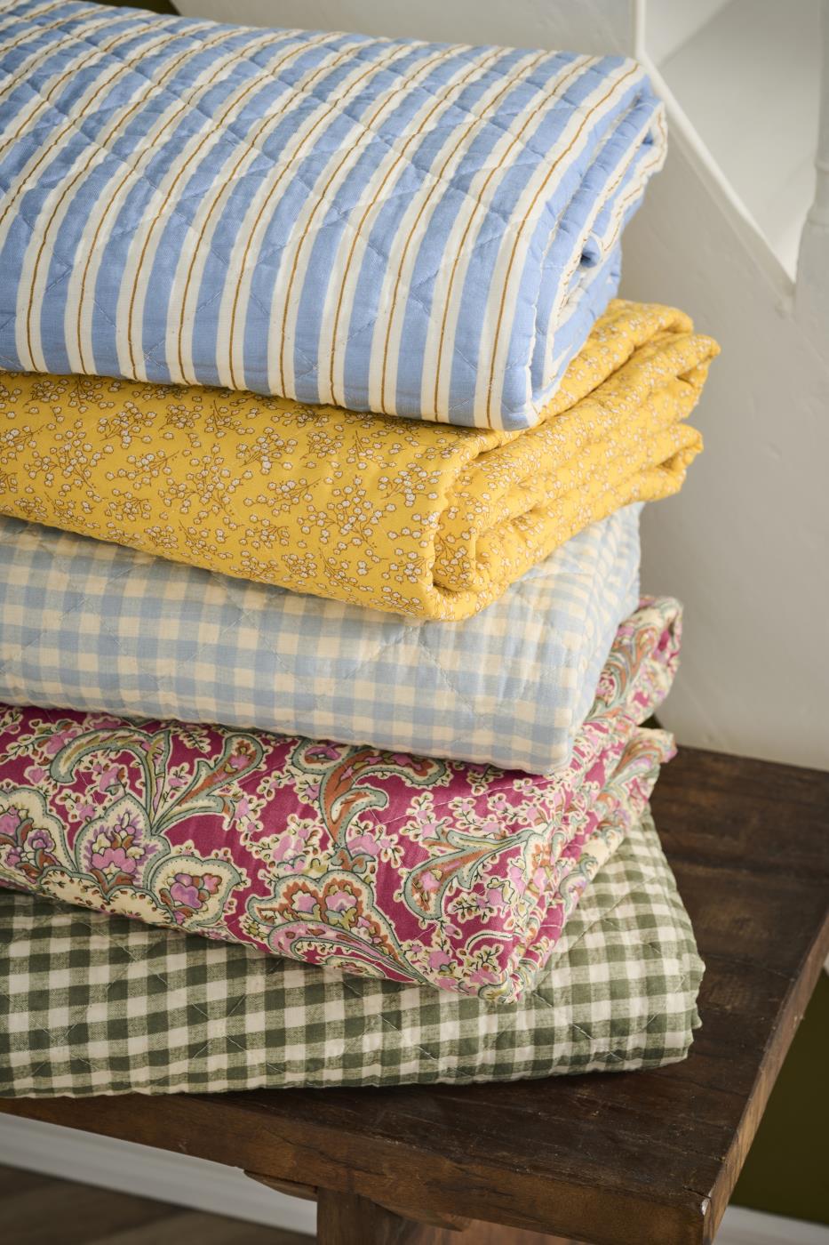 Ib Laursen - Quilt - Hindbærfarvet m. Paisleymønster