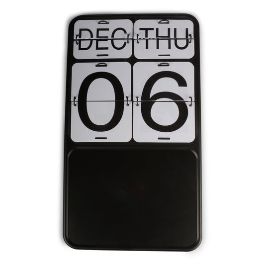 Vægkalender - sort/hvid - 27x 48x 2,5 cm