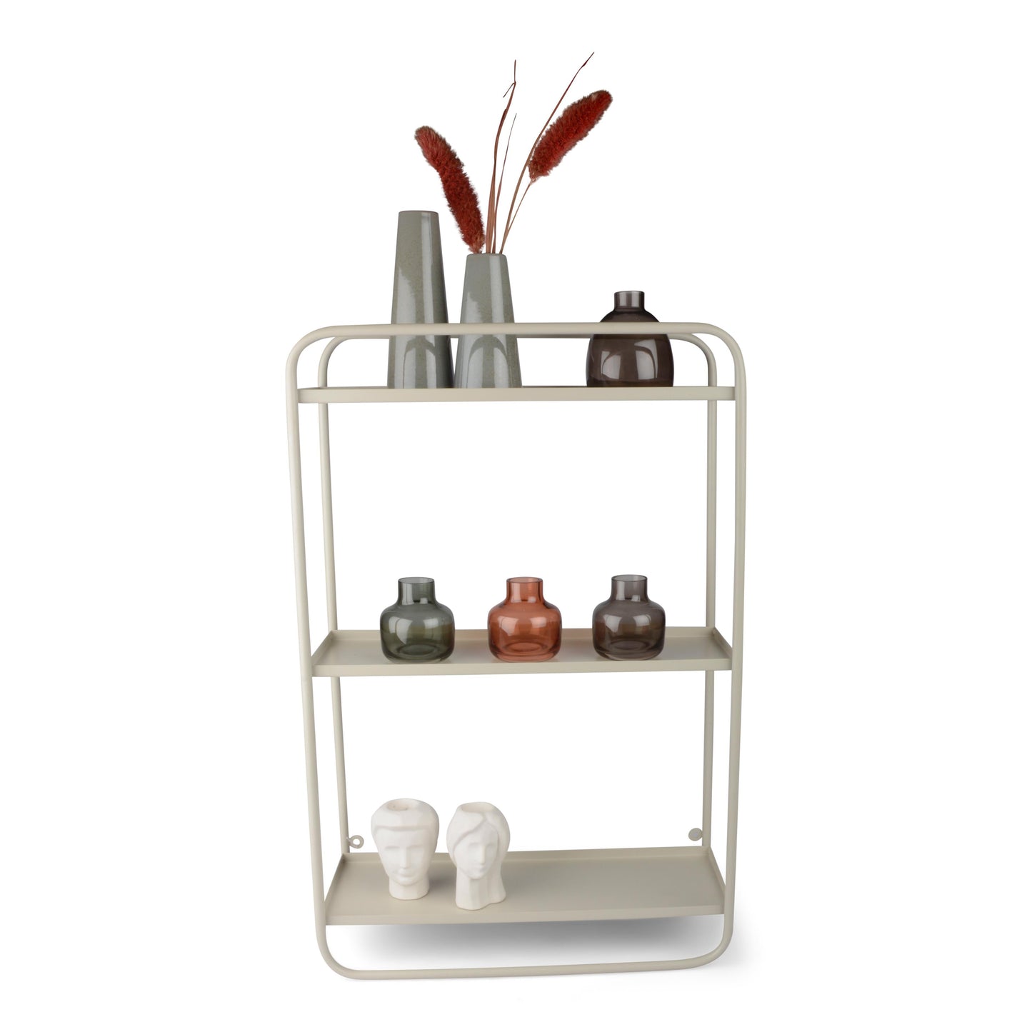 Hylde i metal - Beige - 58 x 38 x 17 cm