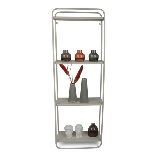 Hylde  i metal - Beige - 31 x 15 x 91 cm