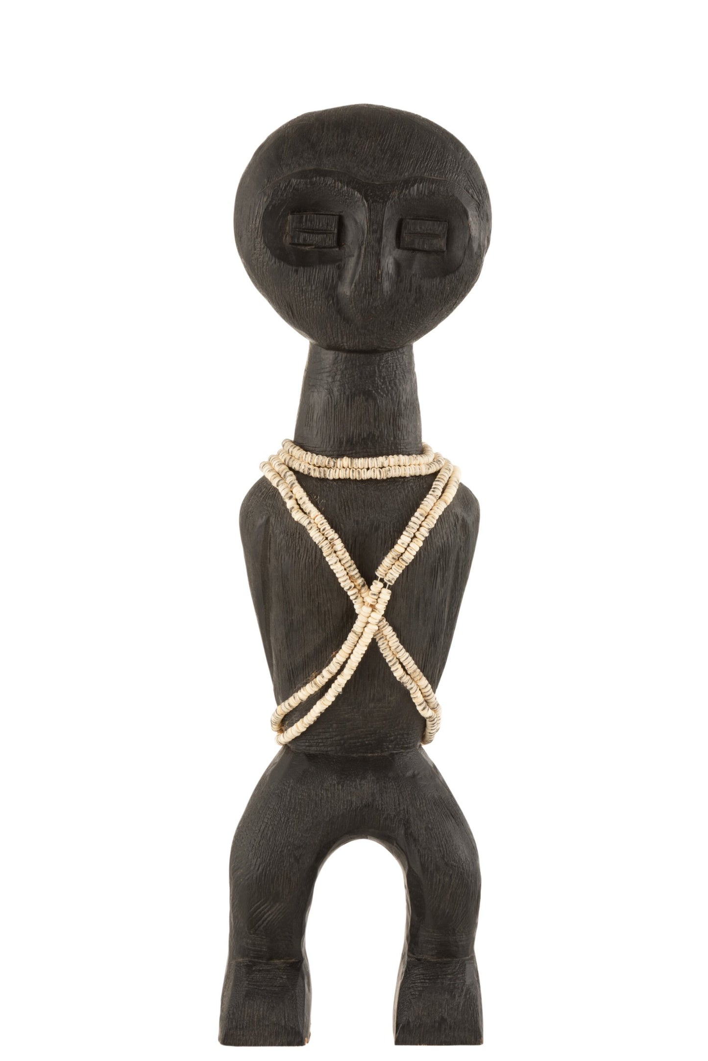 Sort Pyntefigur af Træ - - 47 x 13 x 8 cm