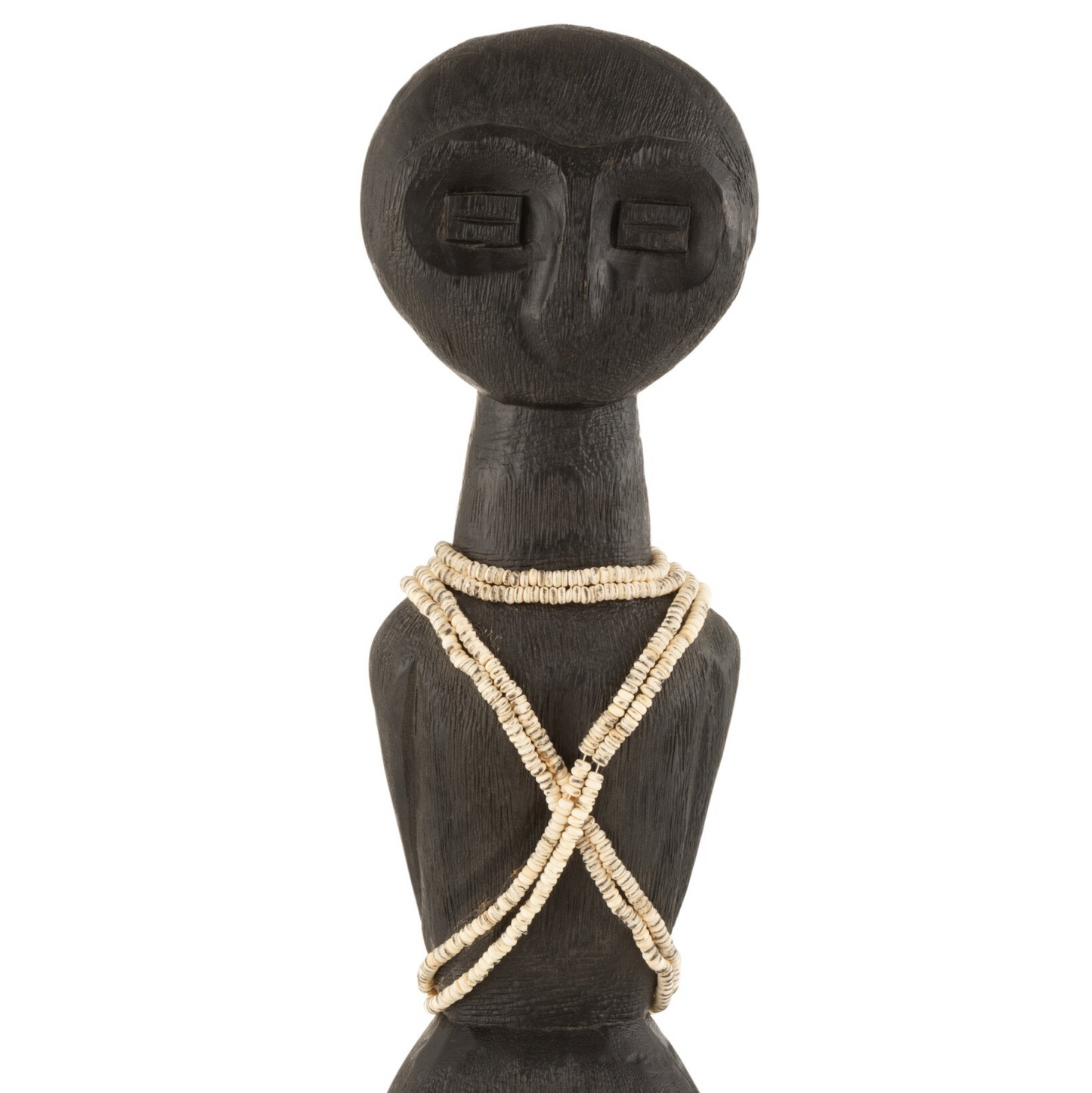 Sort Pyntefigur af Træ - - 47 x 13 x 8 cm