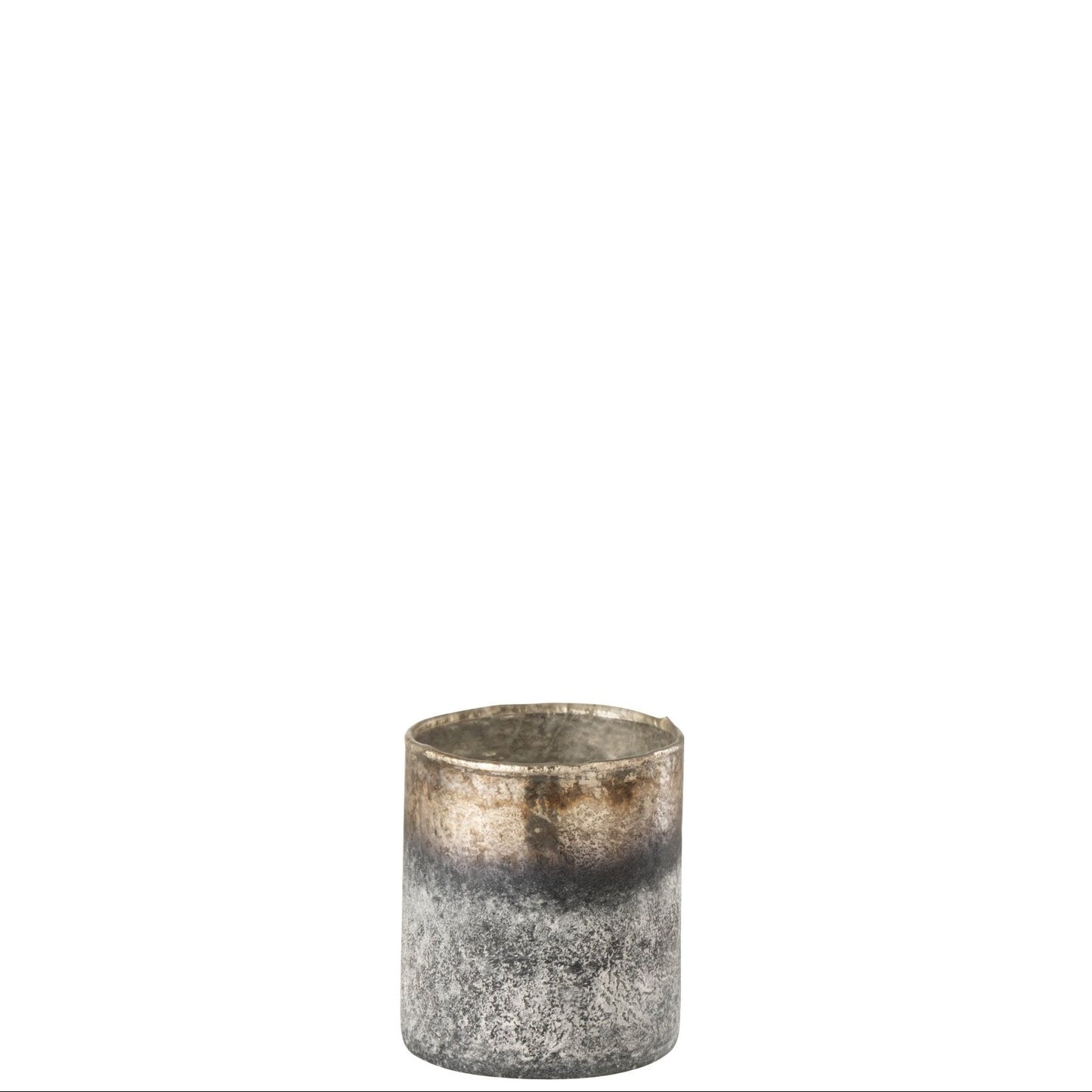 Lysestage - Fyrfadsstage - Antik Glas - 7 x 7 x 8 cm