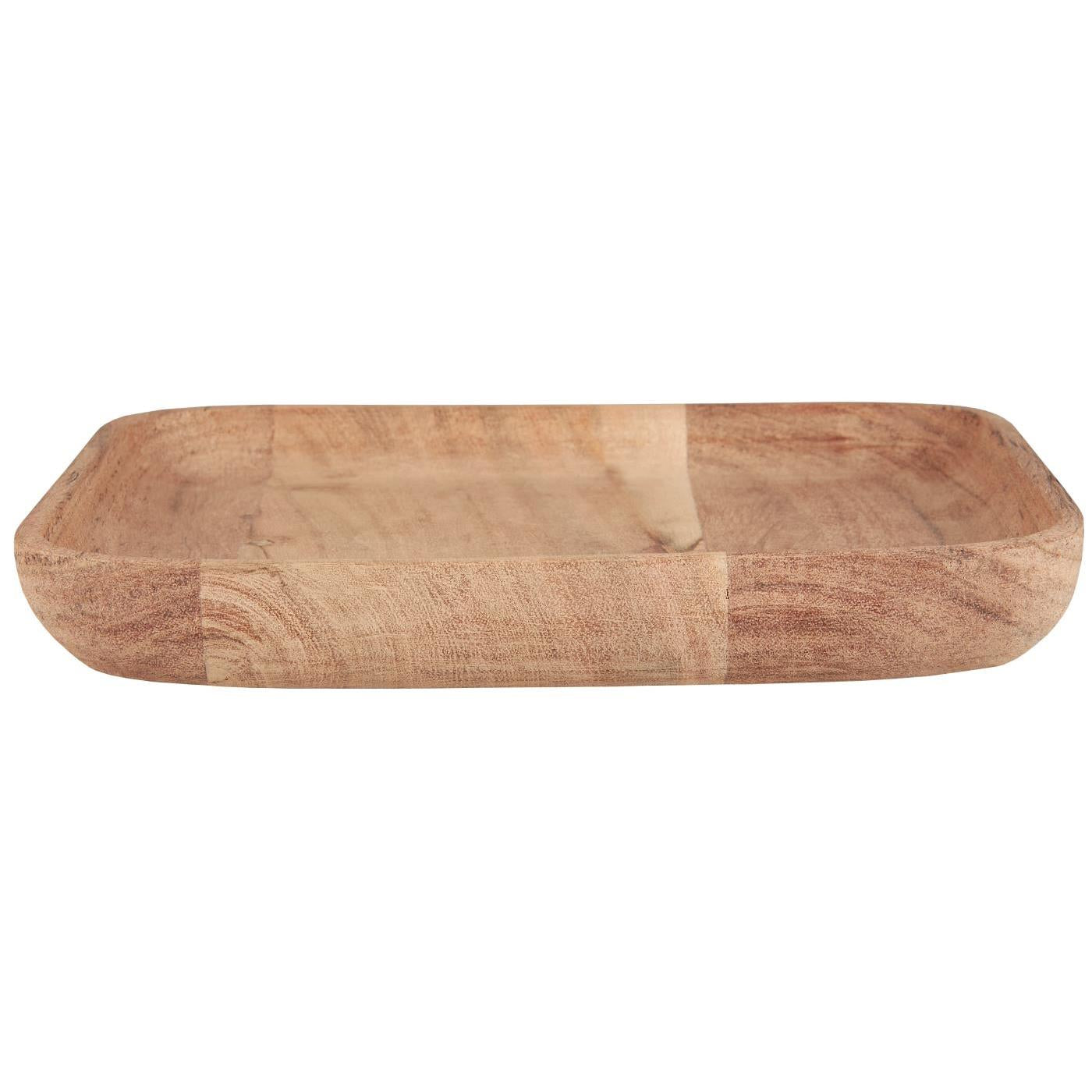 Ib Laursen - firkantet skål - akacietræ - B: 20 H: 2,7 L: 20 cm