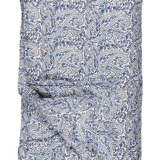Ib Laursen - "Abby" Quilt/Vattæppe - Blågråt/Blåt - Paisleymønster