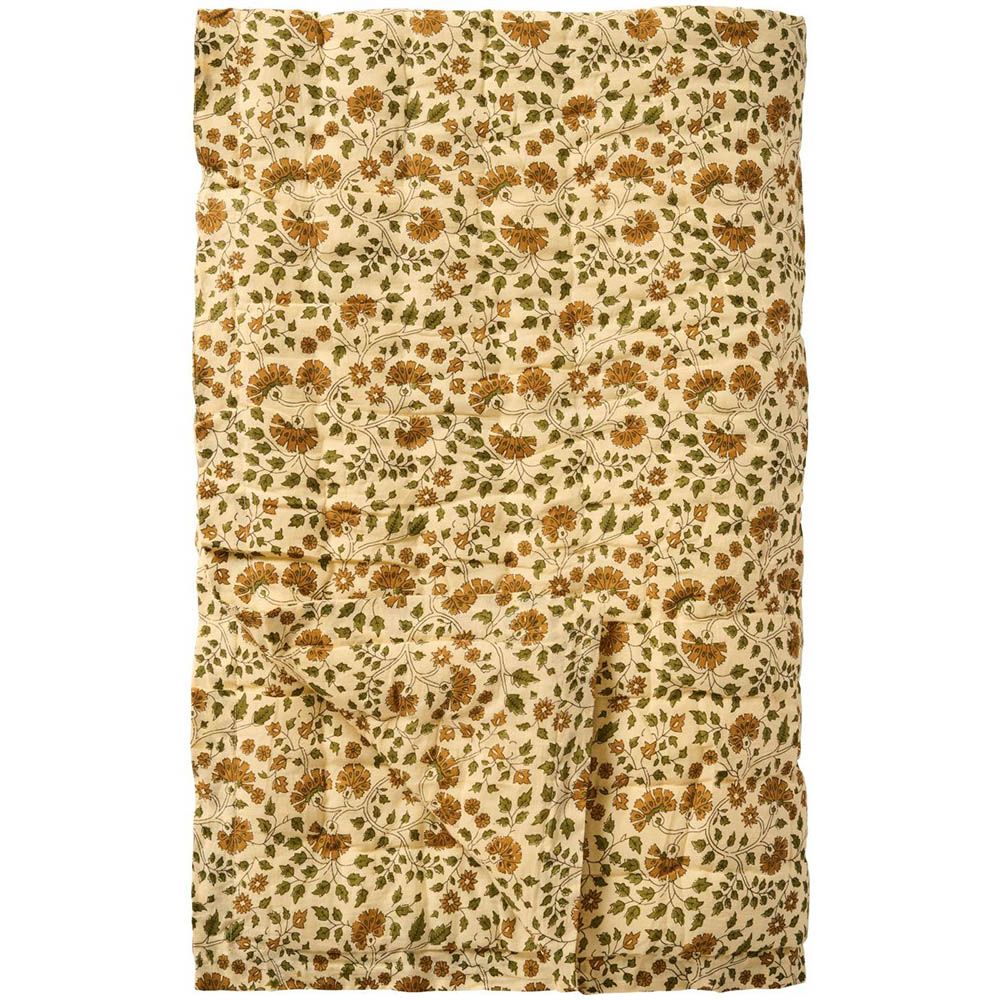 Ib Laursen - "Celina" quilt/vattæppe - mosgrønne blade
