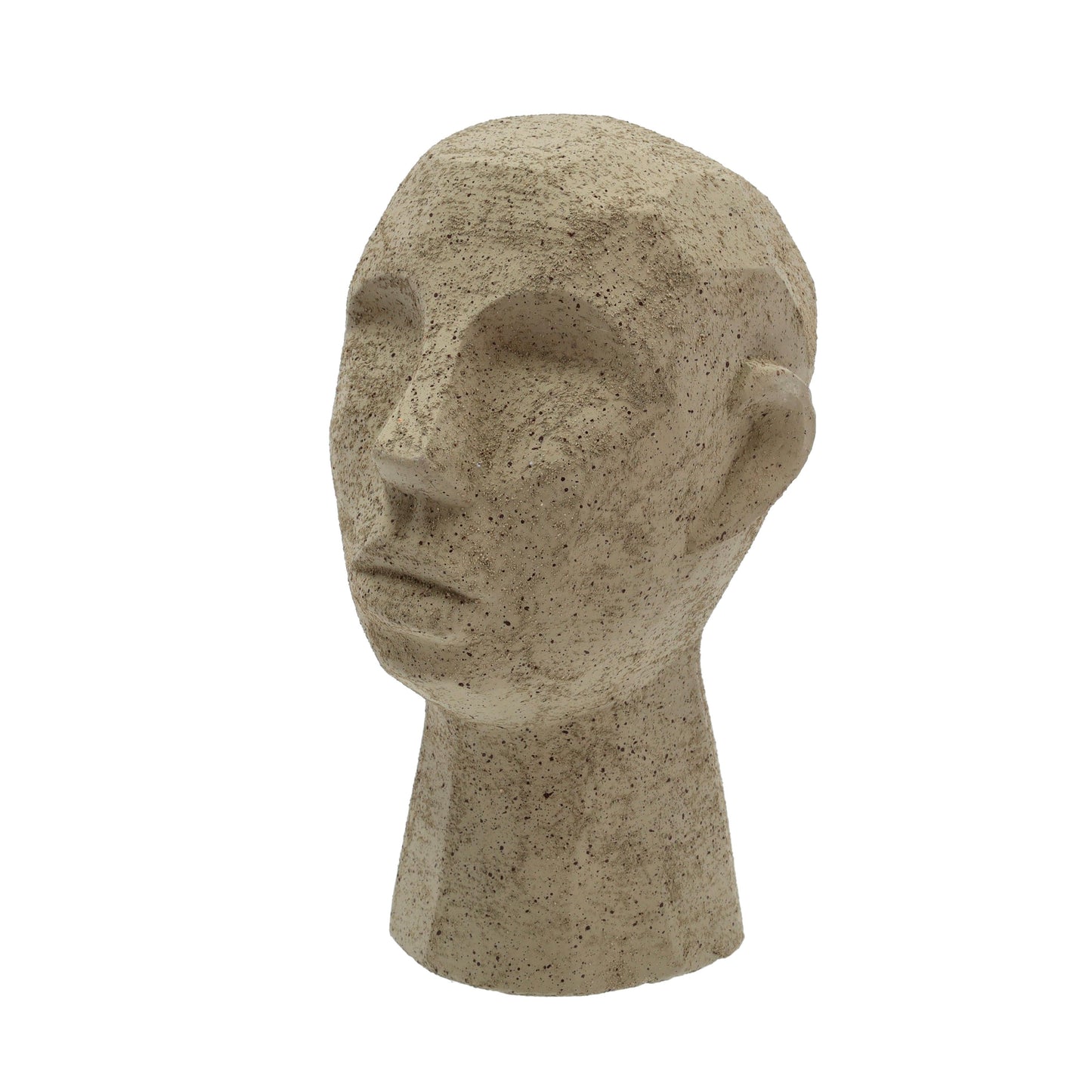 Villa Collection-statue af ansigt-olivengrøn-H: 30 cm