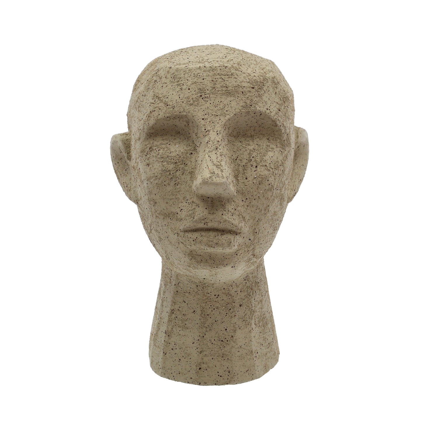 Villa Collection-statue af ansigt-olivengrøn-H: 30 cm