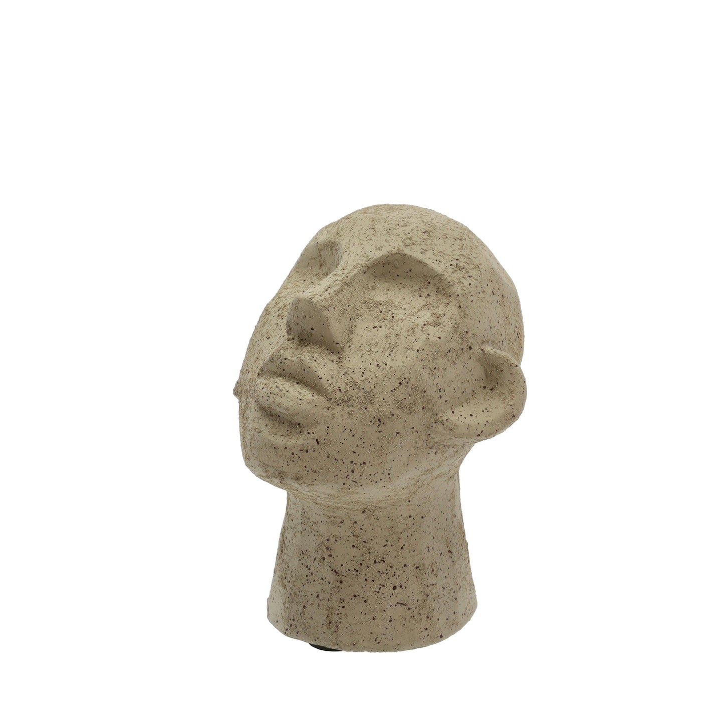 Villa Collection-skulptur af ansigt-olivengrøn-H: 23 cm