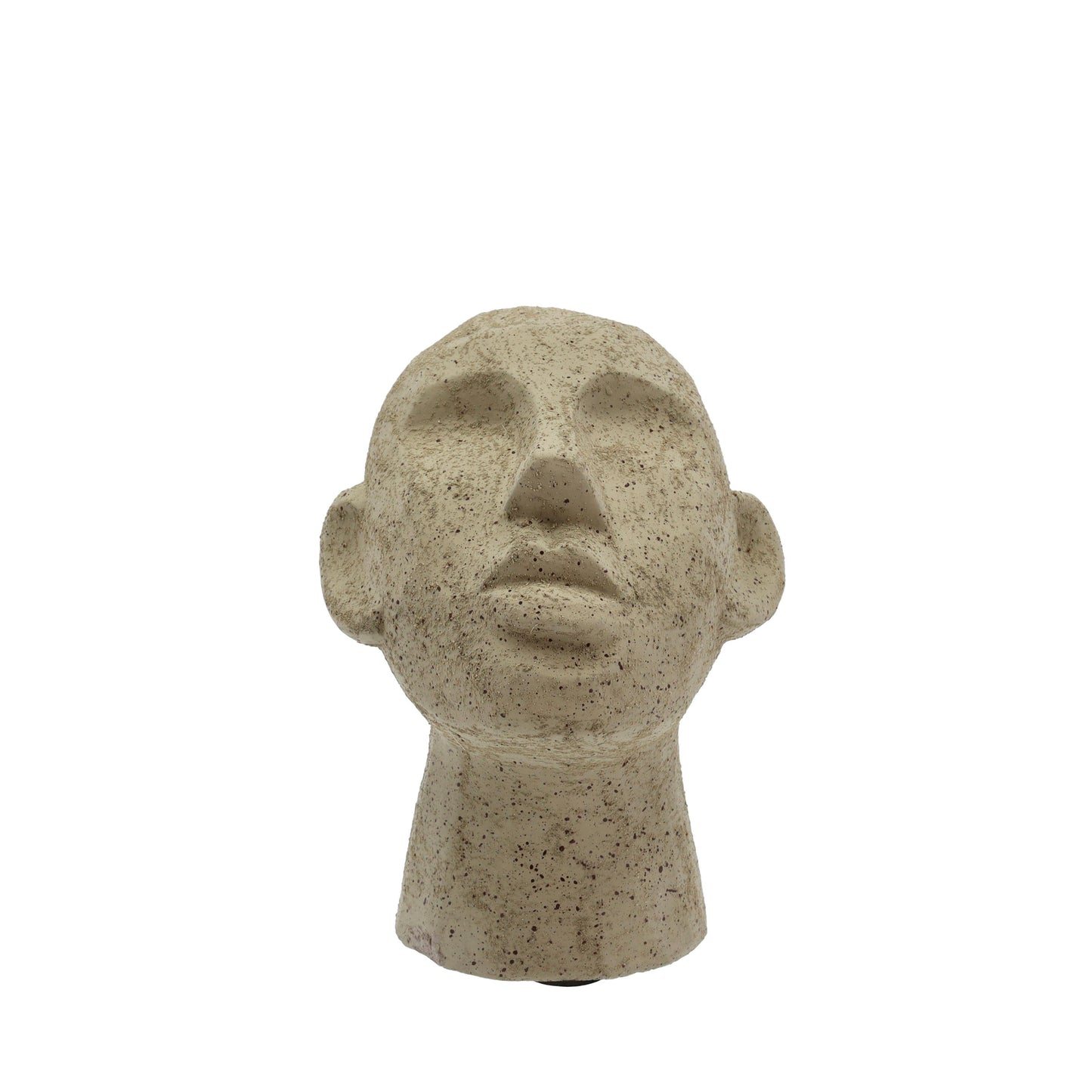 Villa Collection-skulptur af ansigt-olivengrøn-H: 23 cm