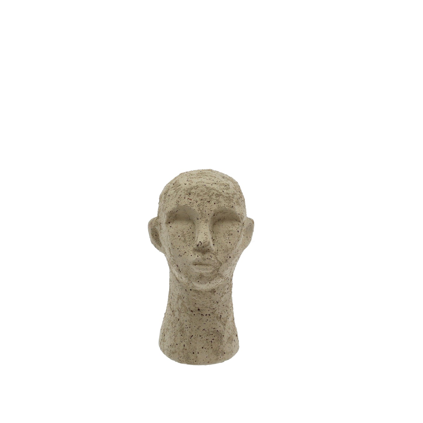 Villa Collection-skulptur af ansigt-olivengrøn-H: 15 cm