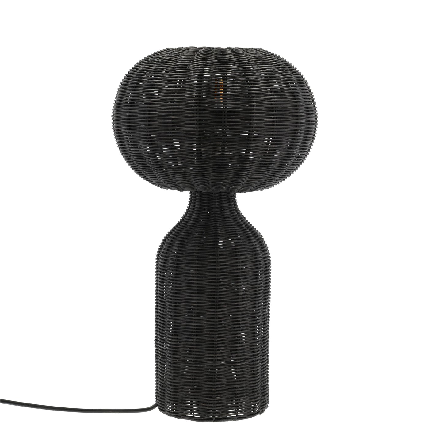 Villa Collection - Werna bordlampe - sort rattan - 30 x 53,5 cm