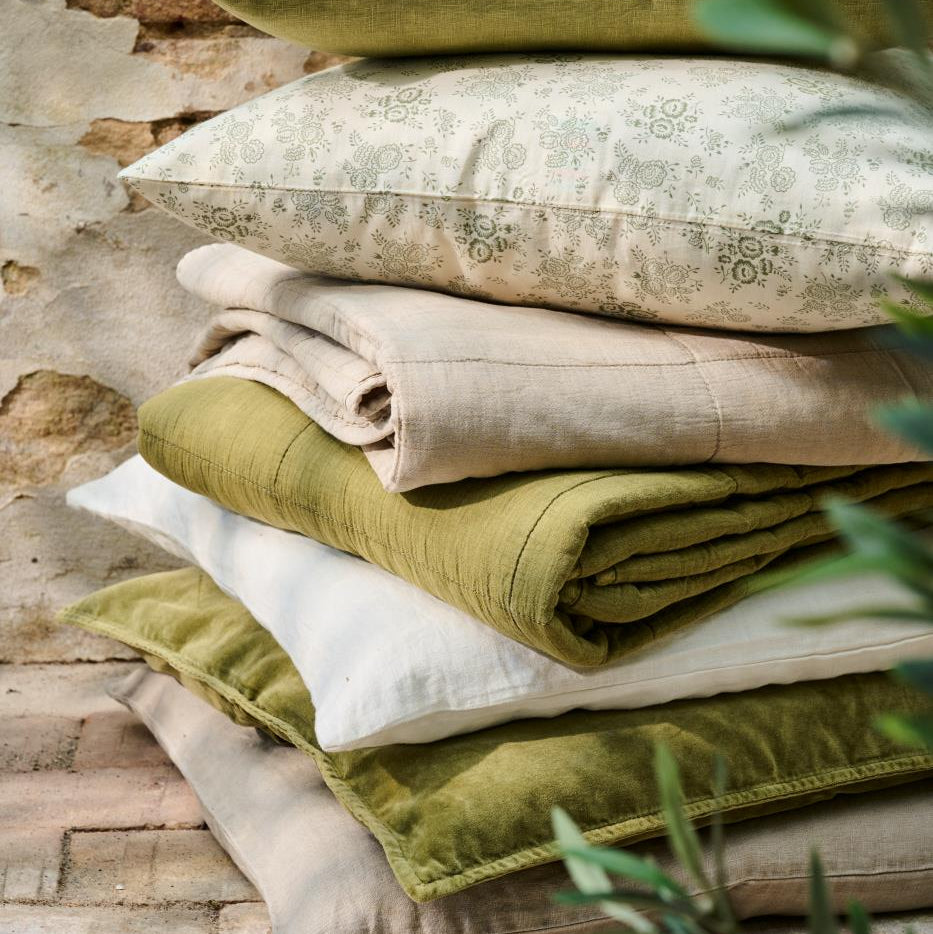 Ib Laursen - quilt/vattæppe - herbal green - 130 X 180 cm