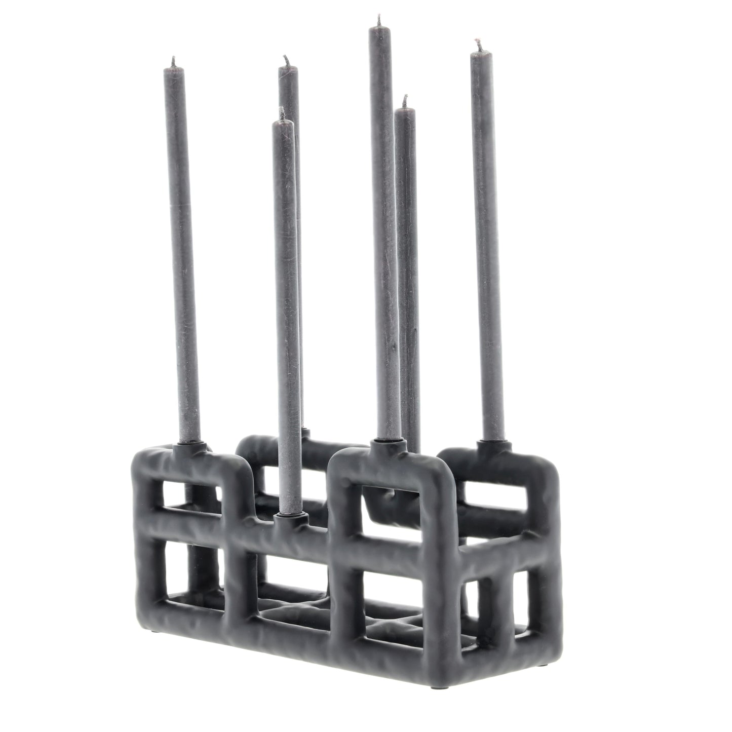 Villa Collection - Lysestage - Sort - 28 x 10 x 13.5 cm
