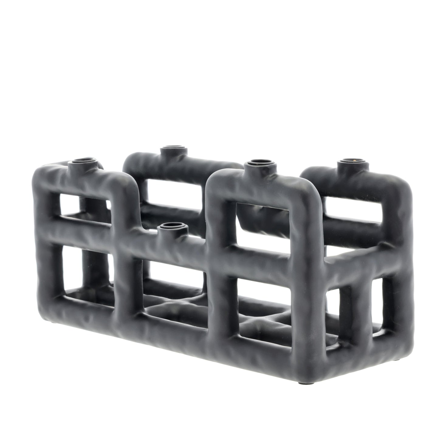 Villa Collection - Lysestage - Sort - 28 x 10 x 13.5 cm