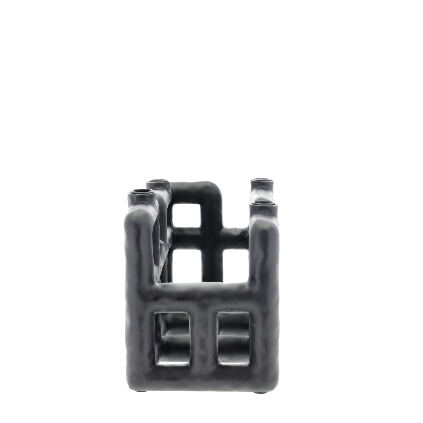 Villa Collection - Lysestage - Sort - 28 x 10 x 13.5 cm