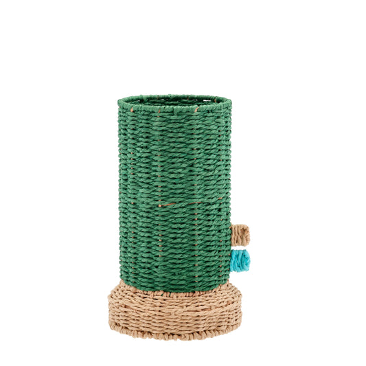 Villa Collection - Vase af 100 % papir - grøn - 28 x 17 cm