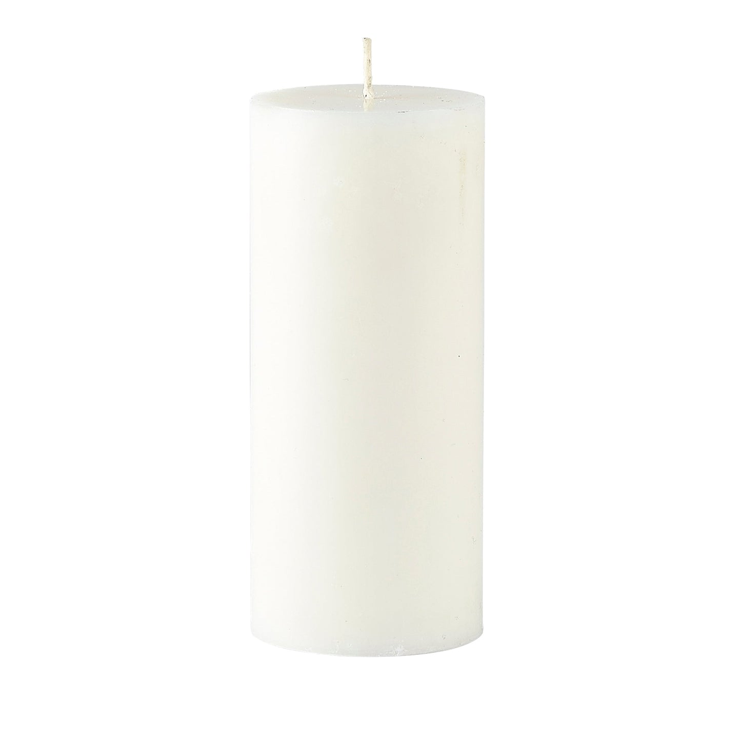 Villa Collection - Bloklys Trae - 14 x 6 cm - Hvid Stearin