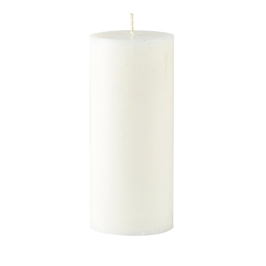 Villa Collection - Bloklys Trae - 14 x 6 cm - Hvid Stearin