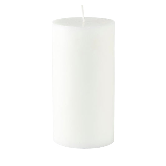 Villa Collection - Bloklys Trae  - 15 x 7,8 cm - Hvid Stearin