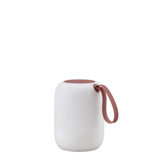 Villa Collection - LED-lampe m. Højtaler - 15,5 x 12 cm - Hvid/Rød