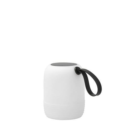 Villa Collection - LED-Lampe m.Solceller- 15,5 x 12,5 cm -Hvid/Sort