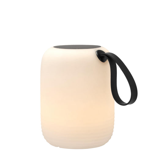 Villa Collection - LED-lampe m.solceller- 17,5 x 23 cm -hvid/sort