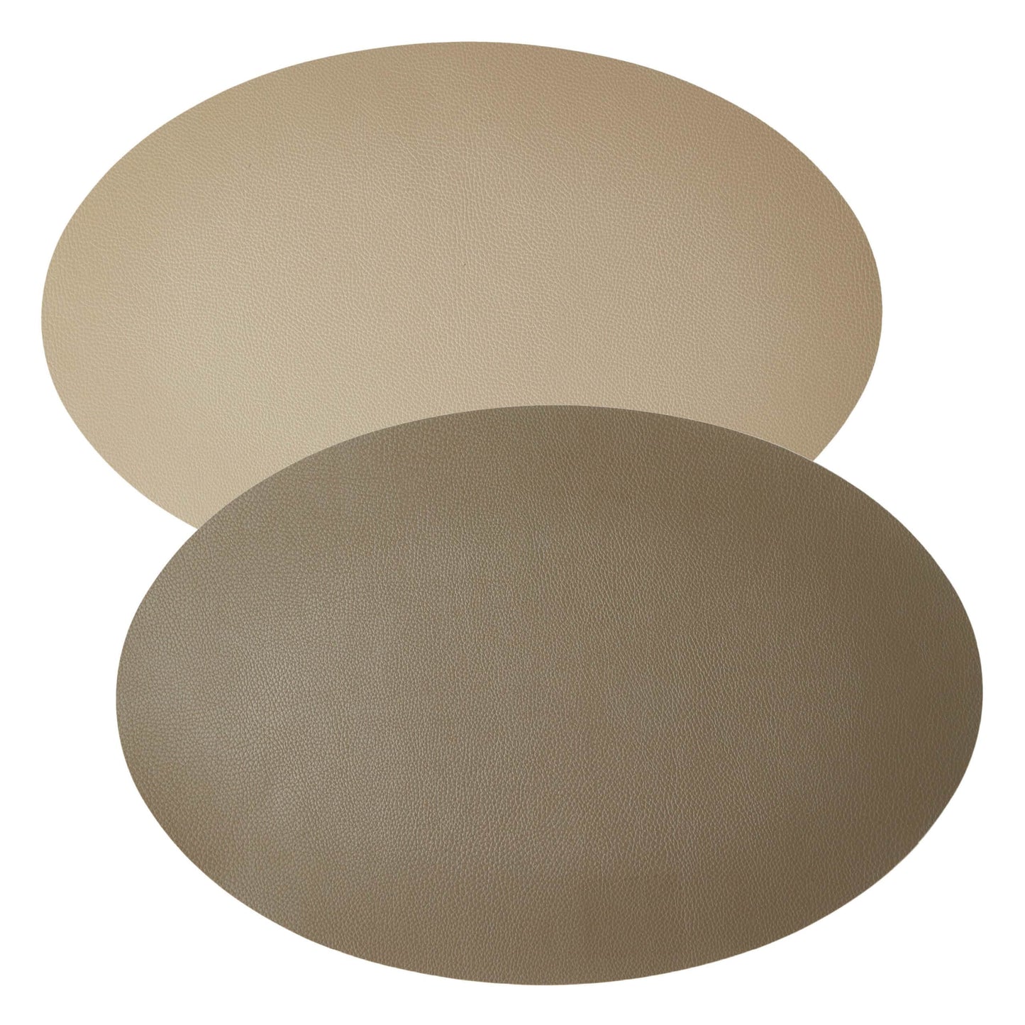 Dækkeserviet - Kunstlæder - Beige/Taupe - 41 x 33 cm