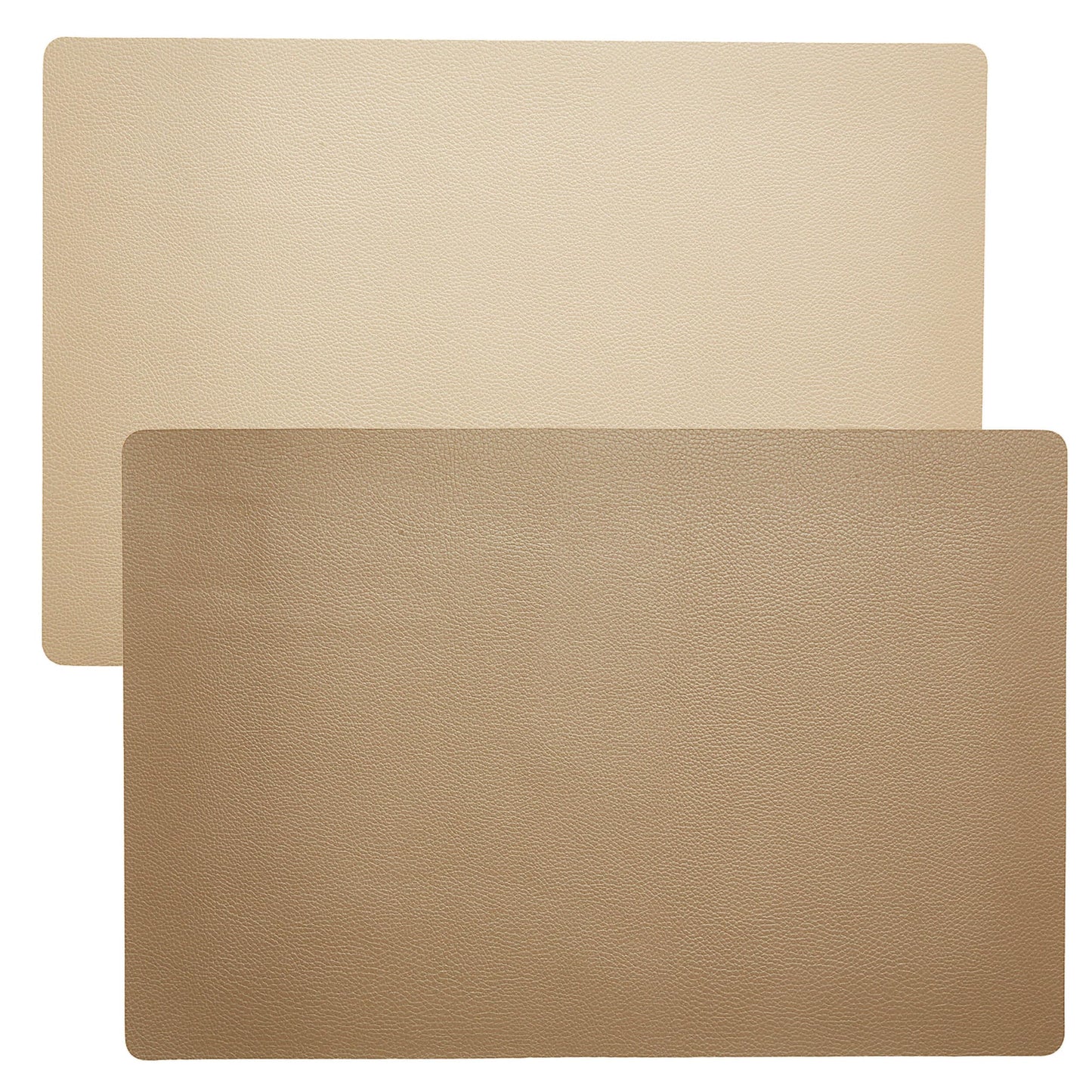 Dækkeserviet - Kunstlæder - Beige/Tape - 45 x 30 cm