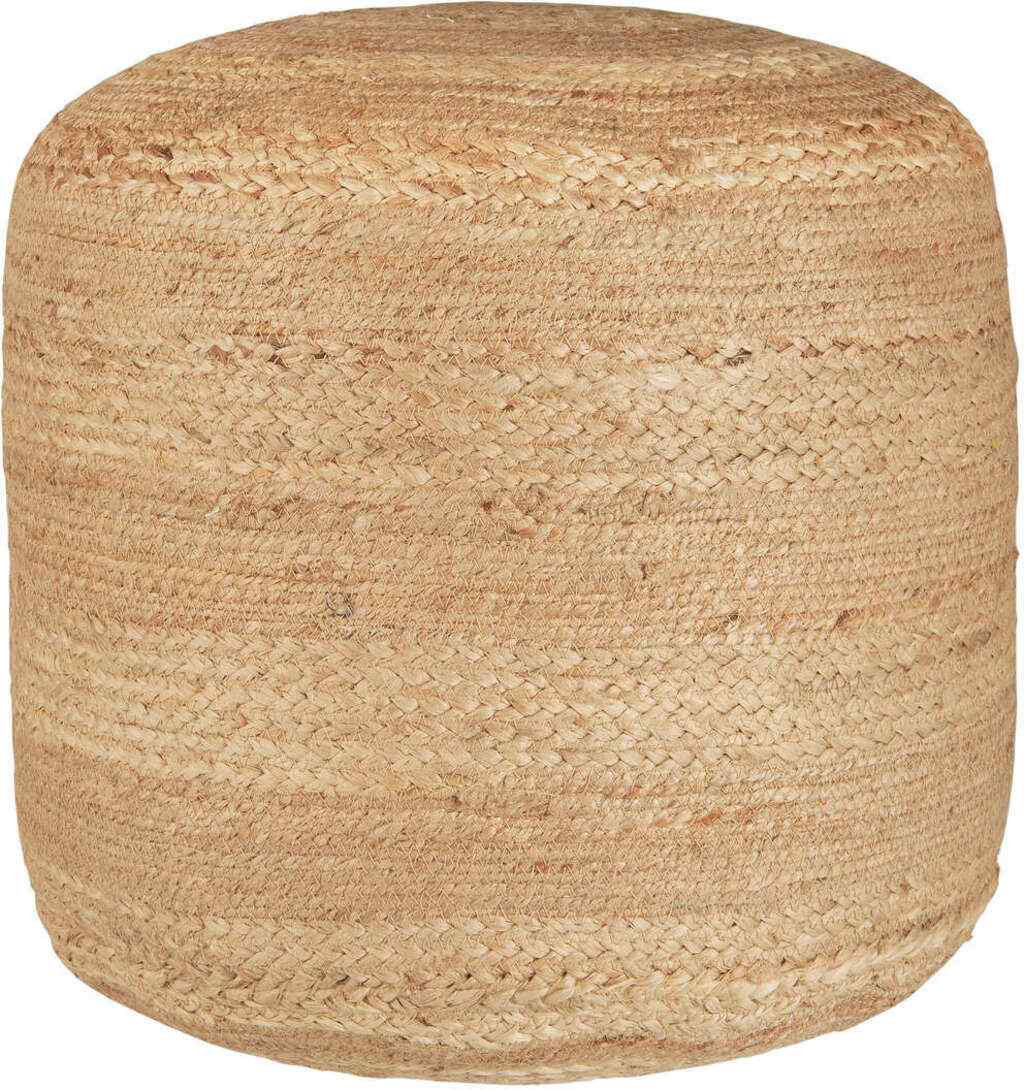 Ib Laursen - rund puf af jute - 40 x 40 cm