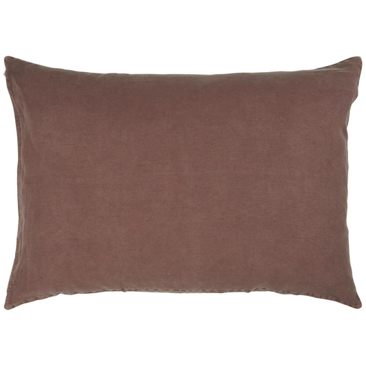 Ib Laursen - pudebetræk af hør - rødbrun - 50 X 70 cm