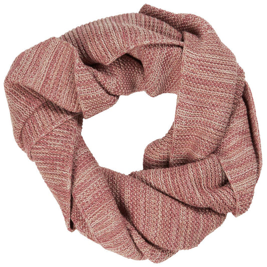 Ib Laursen -strikket tørklæde - malva melange - 100 % bomuld