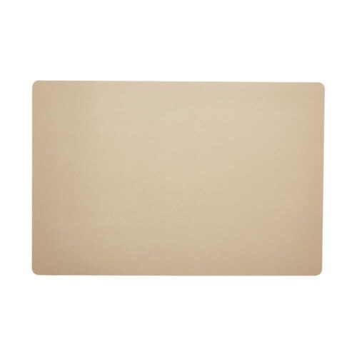 Dækkeserviet - Kunstlæder - Beige/Tape - 45 x 30 cm