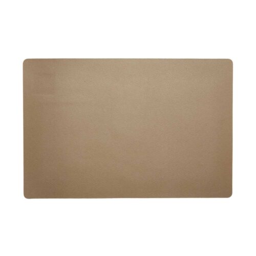 Dækkeserviet - Kunstlæder - Beige/Tape - 45 x 30 cm