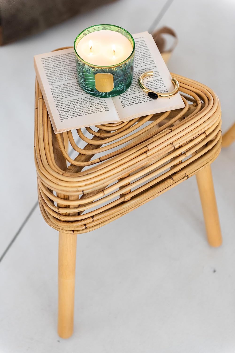 Skammel - Rattan - 42 x 40 x 40 cm