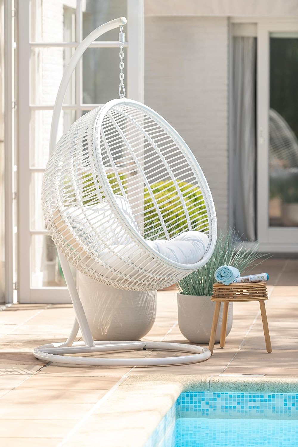 Skammel - Rattan - 42 x 40 x 40 cm