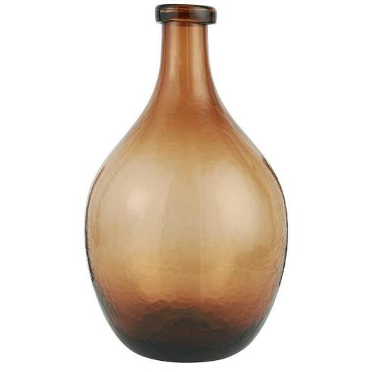 Ib Laursen - vase - glasballon - brun- 55 x 24 cm