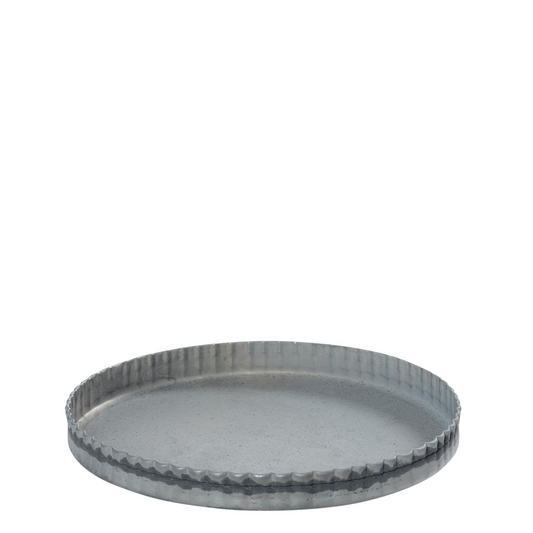 Fad - zink - grå - 16 cm