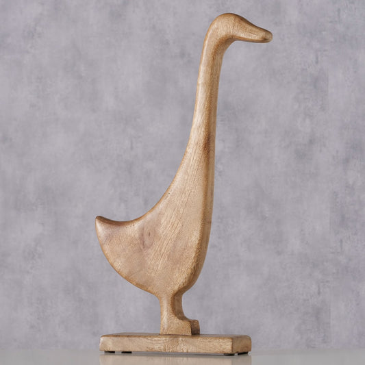 Pyntefigur i Mangotræ - Gås - 40 x 18 x 6 cm