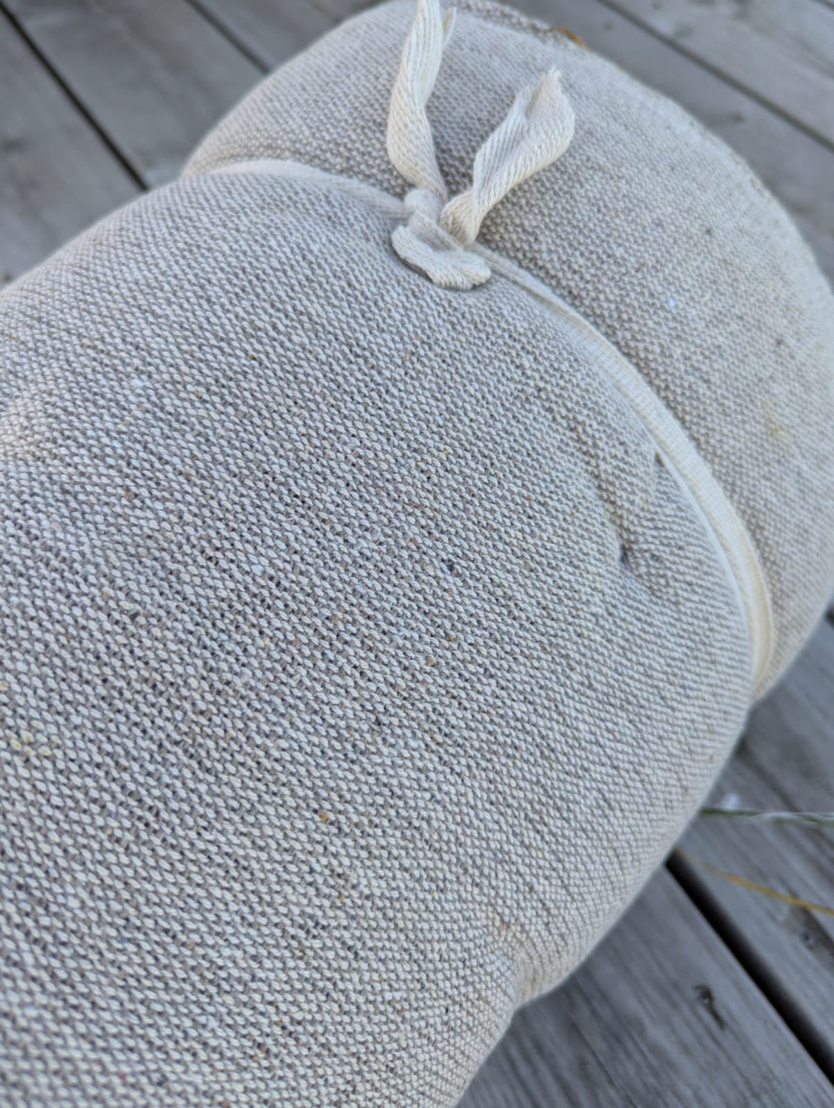 Beige madras closeup