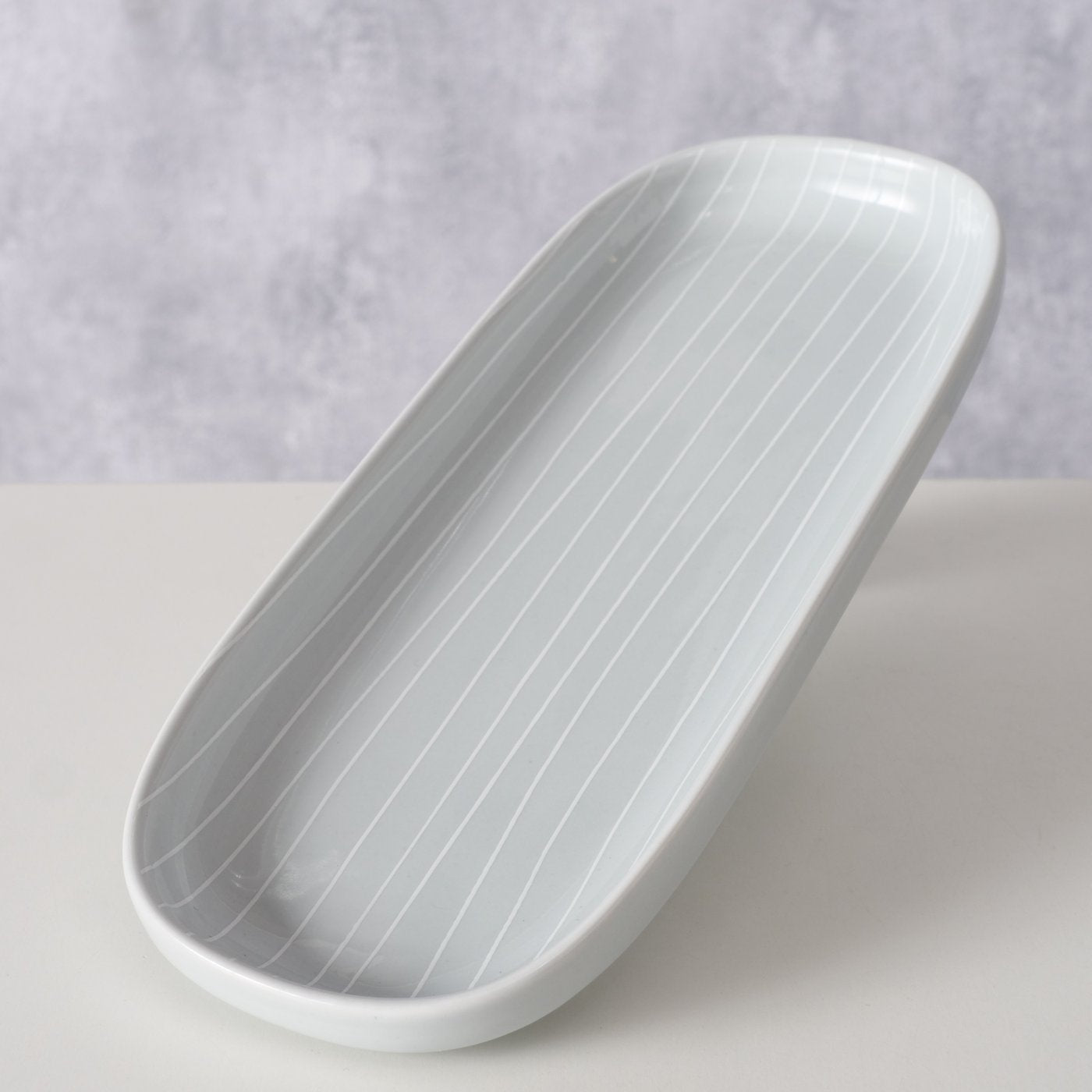 Boltze - serveringsfad - grå - keramik