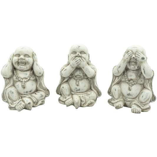 Buddha statue - terracotta - hænder for ører