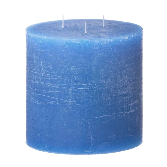Cozy Living - rustikt stearinlys - SKY BLUE