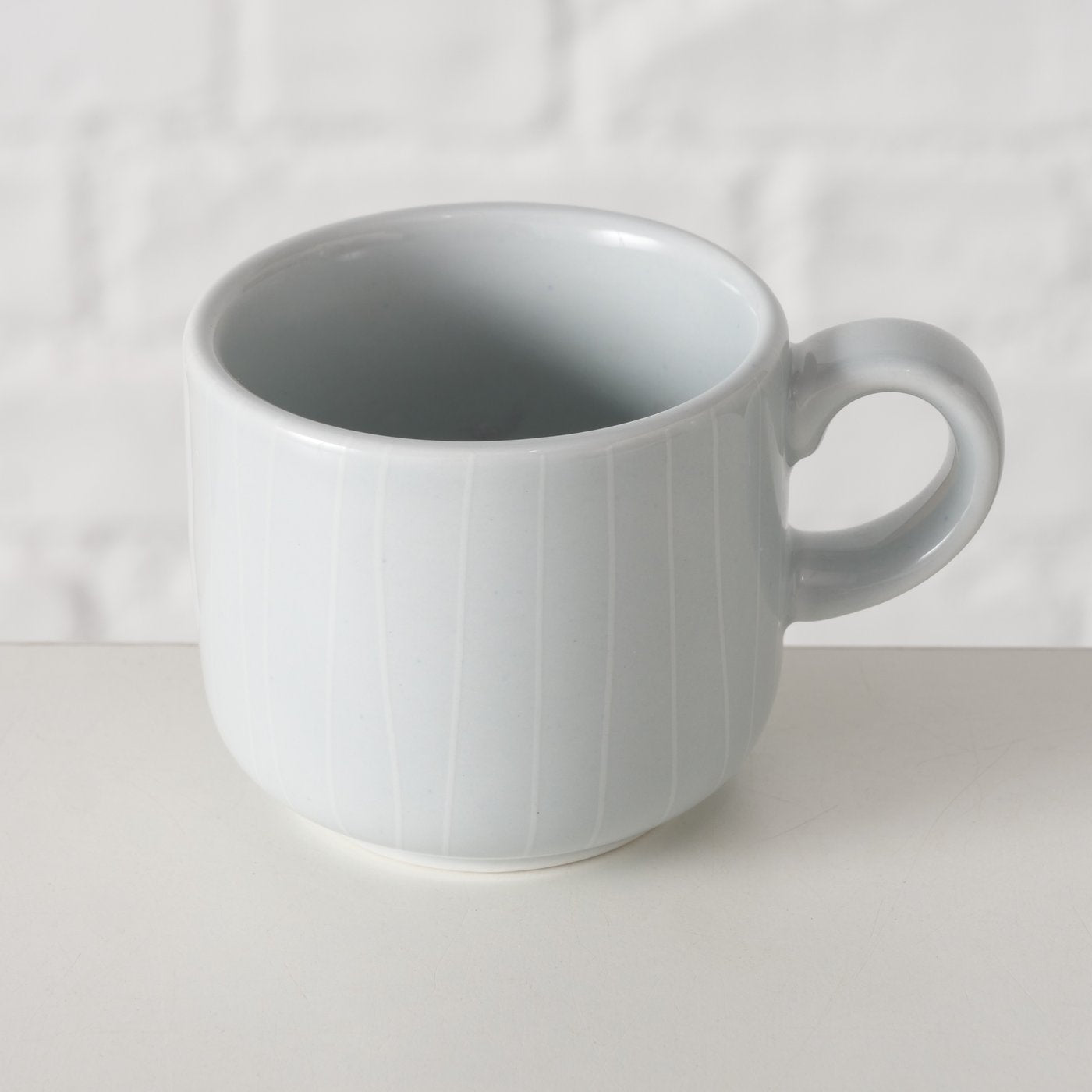 Boltze - espressokop m.underkop - grå porcelæn