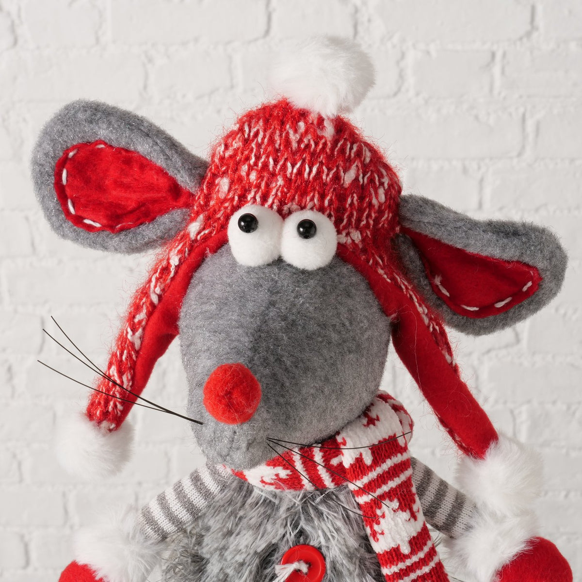 Pyntefigur til jul - Mus - H 50 cm